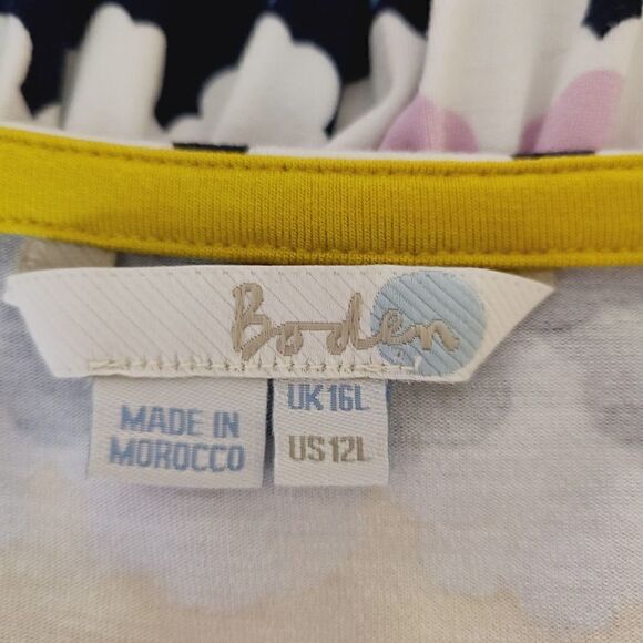 Boden Maxi Tank Dress 12 Long Multicolor Knit Sleeveless V-Neck Pullover - Picture 4 of 6